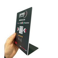 Síguenos en Instagram, Exhibidor de Mesa NFC con Código QR, Soporte para Tarjetas NFC con Reseñas de Google