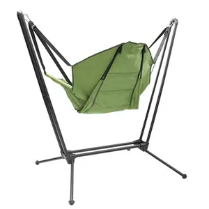 Outdoor Aluminum Swing Egg Hanging Chair Lazy Chair Custom Logo Camping Beach Moon Chair For Garden