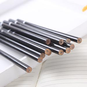 Crayon anti-morsure en bois noir <span class=keywords><strong>de</strong></span> haute qualité, vente en gros, pour étudiants, écriture, art, peinture, idéal pour un cadeau - Product Image 4