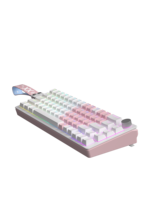 Nouveau clavier mécanique russe 68 touches avec bouton rotatif RGB, éclairage cyrillique, hot-swappable, USB, pour ordinateur de bureau