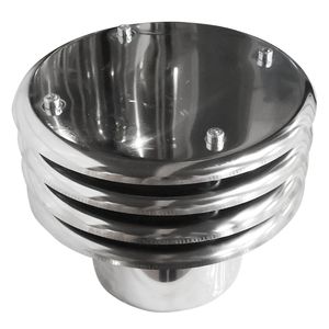 Borne à capuchon lamellaire en acier inoxydable DN 130 - Product Image 1