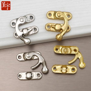 A026 Hebilla de cierre con forma de cuerno, chapada en bronce, para bolsos y cajas decorativas - Product Image 4