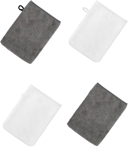 Style européen <span class=keywords><strong>microfibre</strong></span> réutilisable démaquillant visage mitaines gants doux lavage du corps mitaines pour la maison Spa bain tissé Technique - Product Image 1