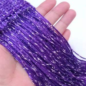 Rideau de porte en guirlandes scintillantes 1x2M, panneau mural à franges, rideaux à pompons pour la décoration de plafond de banquet, fête, mariage - Product Image 6