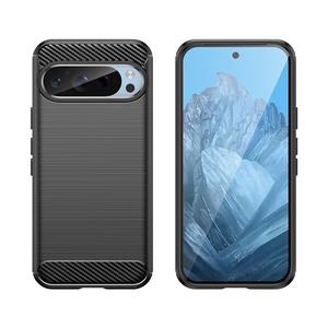 <span class=keywords><strong>Google</strong></span> Pixel 9 9 Pro携帯電話カバーバッグ用ソフトTPUカーボンファイバー電話ケース - Product Image 3