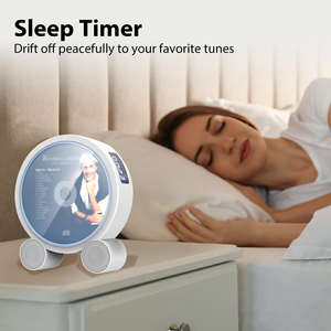 Radio FM, Reproductor de Audio Inalámbrico con Control Remoto, Temporizador de Apagado, Dispositivo de Audio para el Hogar, Reproductor de CD de Escritorio, Altavoces Dobles - Product Image 3