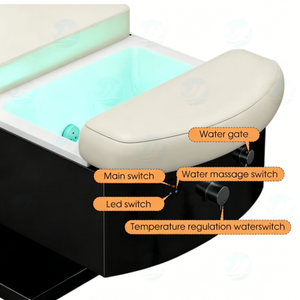 Terapia <span class=keywords><strong>de</strong></span> cabeza eléctrica spa champú cama salón <span class=keywords><strong>de</strong></span> belleza baño <span class=keywords><strong>de</strong></span> pies luz <span class=keywords><strong>surf</strong></span> spa pedicura champú Silla <span class=keywords><strong>de</strong></span> lujo - Product Image 3