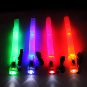 Palo luminoso de seguridad de emergencia, palo de señal LED multifunción con silbato - Product Image 1