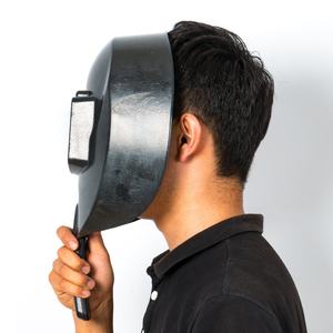 <span class=keywords><strong>Masque</strong></span> de soudage <span class=keywords><strong>professionnel</strong></span> à obscurcissement automatique avec poignée, zone de visualisation de 90x30mm et protection anti-éblouissement - Product Image 2