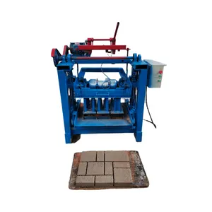 4-35 máquina de prensa de ladrillos de molde de enclavamiento de bloque eléctrico para hacer ladrillos de pan de diferentes tamaños. Maquinaria de fabricación de ladrillos