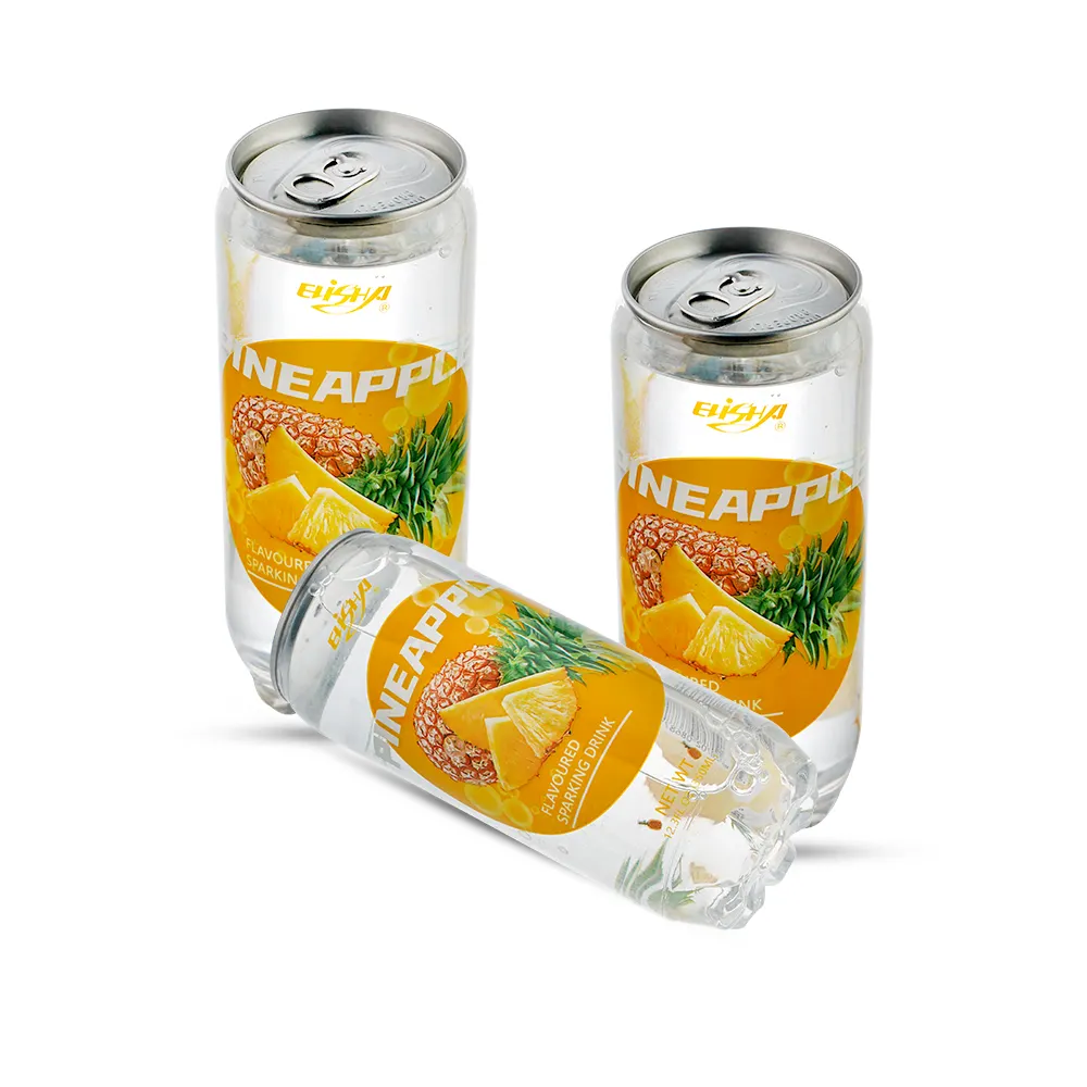 Lid, PET Packaging PET CAN Fruit Flavor Sparkling Drinks Aluminum Pineapple Flavor 350 Ml Juice Xiamen Cold Storage 350ml 0.35 L