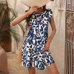 Women's Elegant Diamond-Decorated Seaside Casual Dress - Product Image 4
