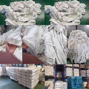 Paños de Limpieza de Ropa, <span class=keywords><strong>Camiseta</strong></span> de Algodón de Grado Blanco, 100% Algodón, Absorbente de Aceite y Agua, Sin Metal/Sin Polvo - Product Image 3