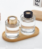 Bouteille de diffuseur vide 3oz 7oz 10oz bouteille en verre de diffuseur bouteille de diffuseur de roseau à rayures
