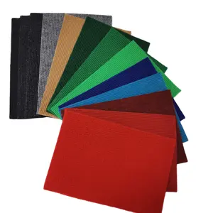 100 Polyester Triển Lãm 180G/Sqm Ribbed Thương Mại Đứng Sàn Red Carpet Thiết Kế Riêng Của Bạn Thảm Cho Sân Chơi Ngoài Trời - Product Image 6