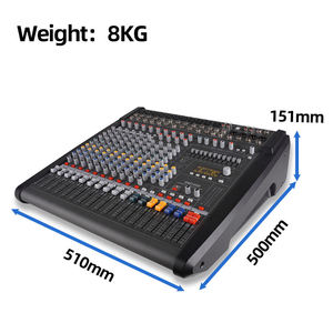 Console de mixage audio professionnelle OEM DM1400 à 14 canaux, 8 kg, 50 W, pour concerts et mariages de grande envergure - Product Image 6