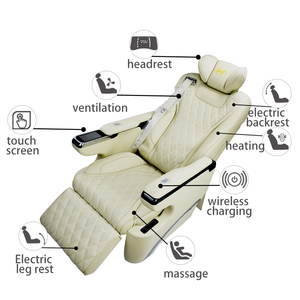 Asiento ajustable de cuero para <span class=keywords><strong>Camper</strong></span>, accesorio de lujo, Interior modificado, VIP, cómodo, Nappa - Product Image 3