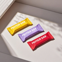 Emballage personnalisé en forme de coussin avec doublure en feuille mate pour barre énergétique au chocolat, sachet en mylar, emballage alimentaire de qualité alimentaire pour en-cas