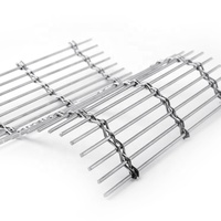 Fournisseur d'usine ISO depuis 17 ans, maille métallique architecturale en acier inoxydable SS316 pour revêtement de façade