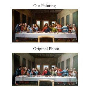 Hand Painted Museum Quality Canvas Art Reproduction Oil Painting of Leonardo the Last Supper Wall <b>Framed</b> 3d Da021 Hand- - Product Image 4