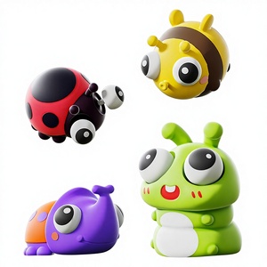 Jouet anti-stress en PVC en forme d'insecte, amusant et ludique, pour enfants, unisexe, gadget anti-stress très populaire, poupée mignonne - Product Image 1