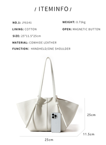 2025 thiết kế mới chính hãng da phụ nữ túi xách công suất lớn Tote Túi Chất lượng cao đa năng lớn làm việc Túi Cánh Túi - Product Image 5