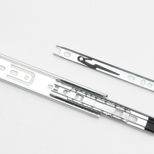 Rieles de Deslizamiento para Cajones de Tres Secciones, Estrechos de 30 mm, Delgados y Silenciosos, para Escritorios de Computadora, Bandejas para Teclado, Gabinetes, Hechos de Acero, 45 mm de Ancho - Product Image 4