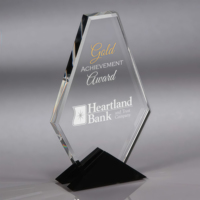 Nouvelle conception de plaque en cristal K9 personnalisée, trophée pour employé exceptionnel, récompense pour compétition sportive