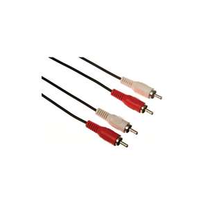 Velleman 2 x RCA AUDIO PLUG A 2 x RCA AUDIO PLUG/BASIC/1,50 m/M-M/CHAPADO EN ORO - Product Image 1