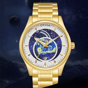 Reloj de Hombre con Diseño de Cielo Estrellado, Moda Casual, Resistente al Agua, con Calendario, Luminoso, Fabricante de Relojes de Cuarzo al por Mayor para Hombre - Product Image 2