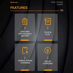 Portable <b>Solar</b> Energy Home Power <b>Solar</b> System Lighting <b>Solar</b> Energy Home With Phone Charging - Product Image 2
