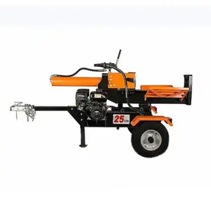 China forestry machinery 25ton hydraulic log splitter electric wood log splitter on sale
