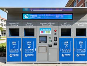 Poubelle <span class=keywords><strong>de</strong></span> recyclage intelligente extérieure commerciale avec système <span class=keywords><strong>de</strong></span> récompense par points et <span class=keywords><strong>de</strong></span> pesage pour les projets <span class=keywords><strong>de</strong></span> durabilité des campus - Product Image 1