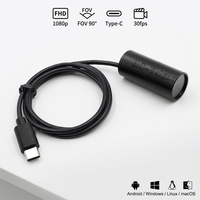 Kamera Usb Micro Bullet 1080P 2MP Kecil Tipe-c OTG Anti-interferensi Kamera Mini UVC Eksternal untuk Perangkat Android Cctv