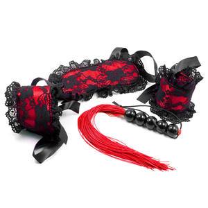 Set de BDSM, ensemble de Stimulation sensorielle pour Couple, jouet sexuel en dentelle, avec Patch pour les yeux et manchettes, 3 pièces - Product Image 1