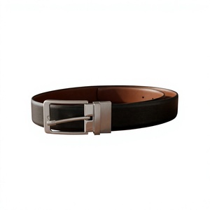 Ceinture en cuir de vachette imprimée par transfert thermique BS INTERNATIONAL avec boucle carrée en acier, écologique, imperméable et haute résistance - Product Image 2