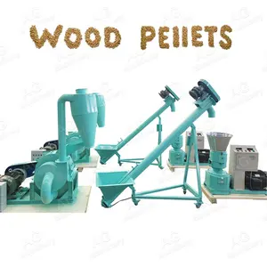 300-500kg/h Wood Pellet Production Line For Woodworking Industry