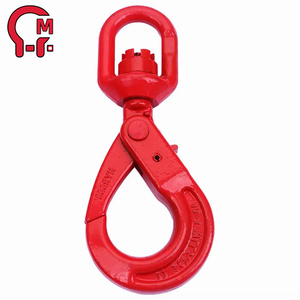 Gancio di Sicurezza Girevole HLM Grado 80 con Chiusura, 322/S-1326 Gancio Autobloccante Girevole in Acciaio Forgiato per Sollevamento e Attrezzature - Product Image 3