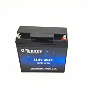 Good quality LiFePO4 battery 12V30Ah for solar street light use 32650 6000mah cell