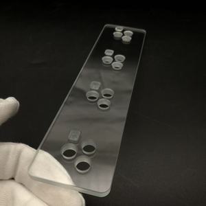 <span class=keywords><strong>Verre</strong></span> ultra-clair, perçage au laser, usinage CNC de précision, meulage et rainurage des bords, <span class=keywords><strong>verre</strong></span> trempé - Product Image 6