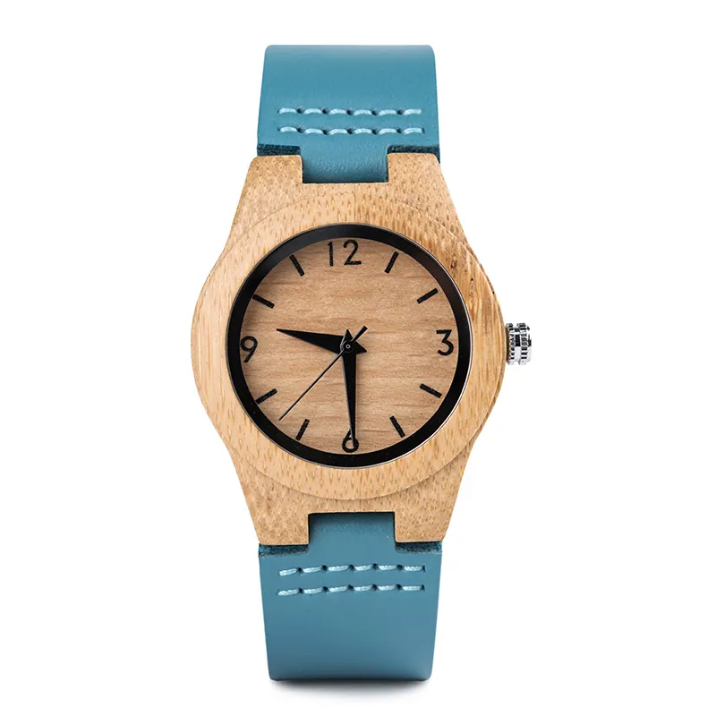 Fashion dropshipping bamboo wooden ladies watches Customized Logo red sandalwood and black wood watch For Women Surprise Gift