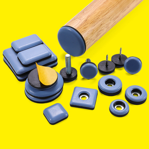 Großhandel Schieber Sofa Tisch Stuhl Bein Füße quadratisch rund EVA Schaum Stoff PTFE Pad Hartholz Boden Möbel Schutz Pad - Product Image 1