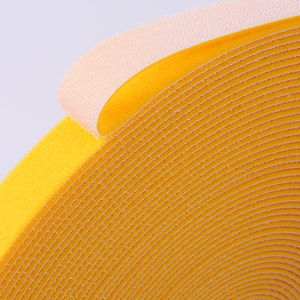 Bán buôn thân thiện với môi màu vàng 12.<span class=keywords><strong>5mm</strong></span> Back-to-Back Nylon móc vòng băng cuộn không thấm nước quan hệ cáp tổ chức lưu trữ dây đai nhà - Product Image 2