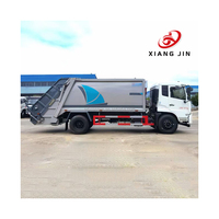 Camion compacteur à ordures Dongfeng 4*2 12CBM pour la collecte et la compression des déchets, camion d'occasion