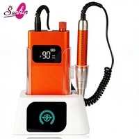 Vente en gros - Perceuse à ongles sans fil sans balais 40000 tr/min, machine à polir les ongles rechargeable avec base de charge pour manucure et pédicure