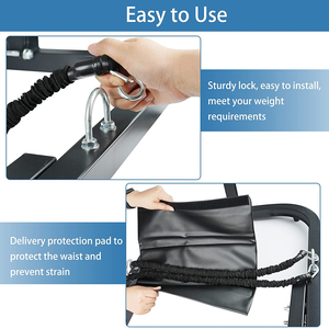 Máquina de Empuje de Cadera Plegable con Resistencia Ajustable de 20-70 Libras - Equipo de Gimnasio Duradero y Ecológico para Fisicoculturismo Unisex para Uso Doméstico - Product Image 4