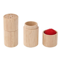 7 couleurs coussins à épingles en bois coussin bricolage aiguilles accessoires outil de couture broche support de stockage coussins à épingles