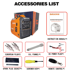 เครื่องกำเนิดไฟฟ้าเบนซินแบบพกพา 2000W/2kw เงียบพิเศษ ระบายความร้อนด้วยอากาศ สำหรับแคมป์ปิ้ง รุ่น 004-007 เครื่องยนต์ประสิทธิภาพสูง คาร์บูเรเตอร์ขั้นสูง ลดราคาพิเศษ - Product Image 6