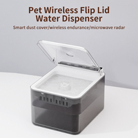 Fontaine à eau pour chat sans fil 3L, alimentée par batterie, étanche, design moderne et élégant en plastique, sans poussière, silencieuse, portable pour chats