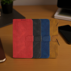 เคสหนัง DAM สำหรับ iPhone 14 Pro พร้อมช่องใส่บัตร ฝาปิดแบบเพชร - Product Image 2